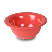 Yanco MS-5510RD Mile Stone Soup Bowl, 10 OZ Capacity, 2.25" Height, 5.5" Diameter, Melamine, Orange Red Color, Pack of 48