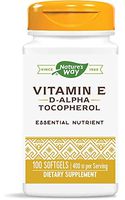 Nature's Way Vitamin E 400 IU, 100 Softgels, Pack of 2