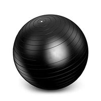 FLYWM,Exercise Ball (Multiple Sizes) Extra Thick Yoga Ball Chair for Fitness, Stability, Balance, Pilates, Birthing - Includes Quick Pump (Office & Home & Gym),black-65cm