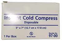 Case of 50 Instant Disposable Cold Packs Small 5 x 7. First Aid Cold Compress for Travel. Ice Packs Great for Minor Pain, Burns, strains, toothaches, contusions, or Insect Bites.
