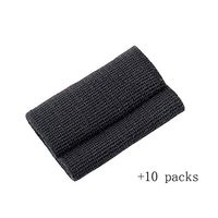 CML Home Sports Gloves Sports Protective Gear Finger Sleeve Elastic Bandage Long Protective Gloves Equipment Black