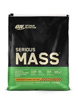 OPTIMUM NUTRITION Serious Mass Weight Gainer Protein Powder, Vitamin C, Zinc and Vitamin D for Immune Support, Chocolate Peanut Butter, 12 Pound (Packaging May Vary)