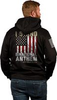 Nine Line Apparel I Stand Mens Tailgater Hoodie Black Large Stv2Tgspolybll