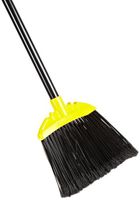 Rubbermaid Commercial Smooth-Surface Jumbo Sweep Angle Broom, Metal Handle, Black (FG638906BLA)