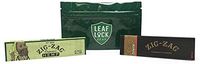 Zig Zag Hemp King Size Rolling Papers, Zig Zag King Size Rolling Papers with Leaf Lock Gear Smell Proof Pouch - 3 Item Bundle