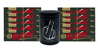 Herb Airtight Container Fresh Kettle with Raw Black Natural Rolling Papers 10 Count DC Crafts Nation- Middle Finger