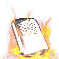 Lamoreco Metal Hand Warmer Petrol Reusable Pocket Portable for Ski Winter Camping Outdoor