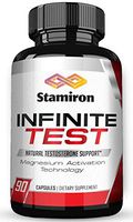 Stamiron Infinite Test Natural Testosterone & Nitric Oxide Boost for Men for Building Lean Muscle Mass, Strength, Endurance, and Natural Energy Premium Test Boost 90 Capsules