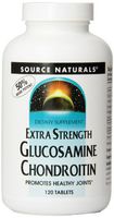 SOURCE NATURALS Glucosamine Chondroitin Extra Strength Tablet, 120 Count