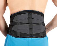 Gazelle Back Brace - Fast Relief for Lower Back Pain and Sciatica with Removable Pouch for Hot/Cold Pack - Lumbar Support Belt with Adjustable Straps for Gym, Office Work and Heavy Lifting (S/M)