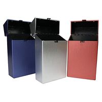 12 Pack Hard Box Full Pack Cigarette Case for 100's Hard Cigarette Box for Package Cigarettes Metal Design