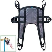 LXT PANDA Patient Lift Sling, Reliant Divided Leg Sling, Padded U-Sling Without Head Support, Universal Patient Lift Sling, Size Medium, 450lb Capacity for People with Reduced Mobility.