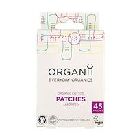 2 x Organii Organic Vegan Cotton Patches Mixed Sizes 45pcs