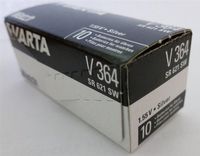 VARTA 364 / SR621SW Watch Battery, 10-Pack