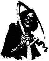 MFX Design Grim Reaper Sticker Decal Helmet Sticker Decal Laptop Sticker Decal Hard Hat Sticker Decal Vinyl - Made in USA 3 in. x 2.5 in.
