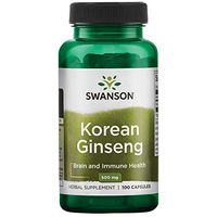 Swanson Korean Ginseng 500 Milligrams 100 Capsules