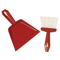 S M ARNOLD SMAE85655-6 Dust Pan & Whisk Broom Set44; Assorted Color - Set of 6