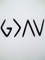 Chase Grace Studio God is Greater Than The Highs and Lows Vinyl Decal Sticker|Black|Cars Trucks SUVs Vans Laptops Walls Glass Metal|7.5" X 3.25"|CGS973