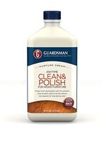 Guardsman Clean & Polish For Wood Furniture - Cream Polish 16 oz - Silicone Free, UV Protection - 461500