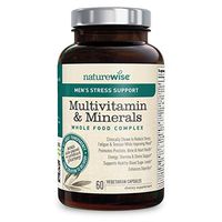 NatureWise Men's Stress Support Whole Food Multivitamin and Mineral Complex for Men's Health with Sensoril Ashwagandha and 22 Essential Nutrients (Packaging May Vary) [1 Month Supply – 60 Capsules]