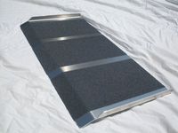 New Aluminum Solid Mobility Wheelchair Ramp 16" X 32" Light Weight Sturdy