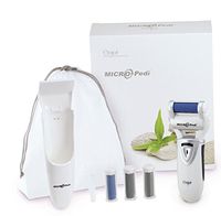 Emjoi Micro-Pedi with Bonus Extension Handle w/Mirror and Extra Rollers (White)