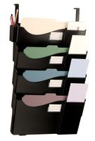 Officemate Grande Centrale Filing System, 4 Pockets, Black (21728)