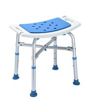 JYKOO Shower Stool, Upgraded, Bariatric Heavy Duty Bath Chair Transfer Bench W/eva Paded Seat, Bear The Weight 500 Lbs, Non-Slip Feet Adjustable Height Shower Stool