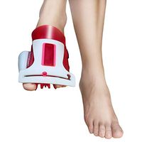 DONGBALA Big Toe Straighteners, 3 in 1 Electric Harmonic Bunion Corrector Hallux Valgus Orthosis for Treat Overlapping Toe Turf Toe Bunion Pain Relief,Red,Left