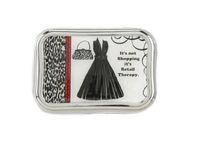 Haute & Chic Black Dress and Purse Contact Lens Case