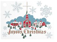 Religious Christmas Gift Tags with Holes, Set of 24 - Tie On Gift Tags -"Joyous Christmas"