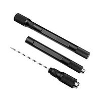 Cigar Punch Retractable and Screw Out Punch-2 Size Blades Cigar Draw Tool(Color:Black)