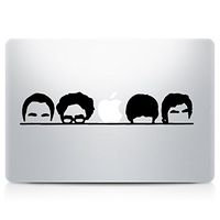 DecalGalleria - Big Bang Theory Characters Silhouette Vinyl Decal Sticker for MacBook, MacBook Pro and MacBook Air 11, 12, 13, 15, 17 inch