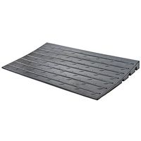 Silver Spring 2.5" High Rubber 3-Channel Threshold Ramp for Wheelchairs, Mobility Scooters, and Power Chairs, with Slip-Resistant Surface – DH-UP-8