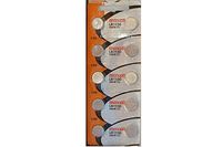 10 x LR1130 / AG10 Maxell Alkaline Button Batteries