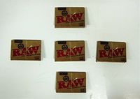 Raw Classic 1 1/2 Natural Unrefined Rolling Papers 5 Pack