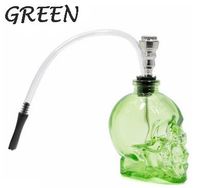 Skull Glass Hookah (Green)