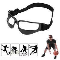 Ugthe Practical Heads Up Basketball Training Dribbling Goggles Glasses Sport Accessory - Black