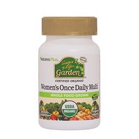 NaturesPlus Source of Life Garden Certified Organic Womens Once Daily Multivitamin - 30 Vegan Tablets - Pure, Natural Whole Food Ingredients - Energy Boost - Vegetarian, Gluten-Free - 30 Servings