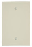 Leviton PJ13-A 1-Gang Blank Wallplate, Midway Size, Almond