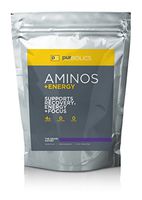 Purbolics Aminos + Energy | Supports Recovery, Energy & Focus | 95mg of Caffeine, 0 Calories & 60 Servings (The Grape Gatsby)