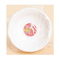 Plastic Disposable Soup Udon Bowl - White - 10 PACKS