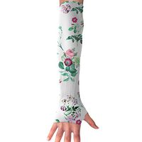 QG ZZX Colorful Flowers Unisex Compression Arm Sleeves UV Protection Performance Arm Sleeve - for Outdoor Sports Baseball,Basketball,Football (1 Pair)