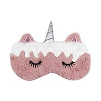 RARITYUS Cute Unicorn Sleep Eye Mask for Sleeping Soft Plush Eyeshade for Women Girls Kids Home Sleeping Traveling