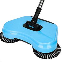 zinsquare_shop 360° spin hand push sweeper broom household floor dust sweeper cleaning ABS stainless steel mop tool no electricty size: 11.81L×7.48W×4.72H inch 1 hand push