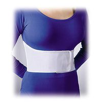 Florida Orthopedics All Elastic Rib Belt, Universal, White, 6" - Female