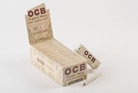 8 OCB Organic 1 1/4 Cigarette Rolling Papers and Tips Packs (50 Leaves & Perforated Tips Per Pack) + Limited Edition Beamer Smoke Sticker. Used with Legal Smoking Herbs and Rolling Tobacco