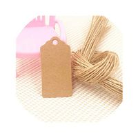 For What Reason 100Pcs 42Cm Kraft Paper Gift Hang Tags Handmade Gift Box Packing Tag DIY Jewelry/Flower/Cupcake Favors Brand Tags,Brown with Strings4