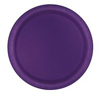 Dark Purple Paper Cake Plates, 8ct