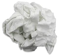 Recycled Cut White Flannel Rags - 10 Pound Box - Extremely Absorbent, Smooth and Soft